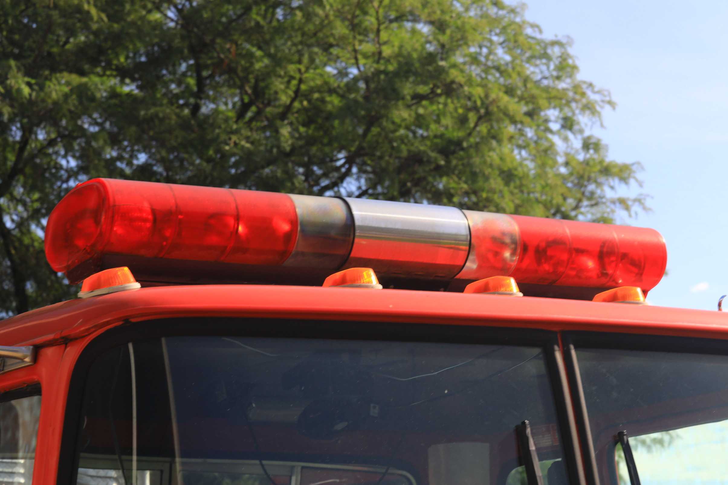 Firefighters battling a blaze on the Rail Trail in Lancaster County